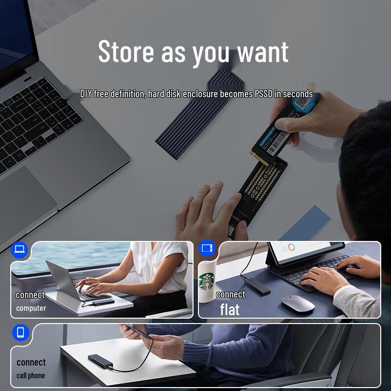 ORICO M.2 NVMe 10Gbps Type-C Portable SSD Enclosure