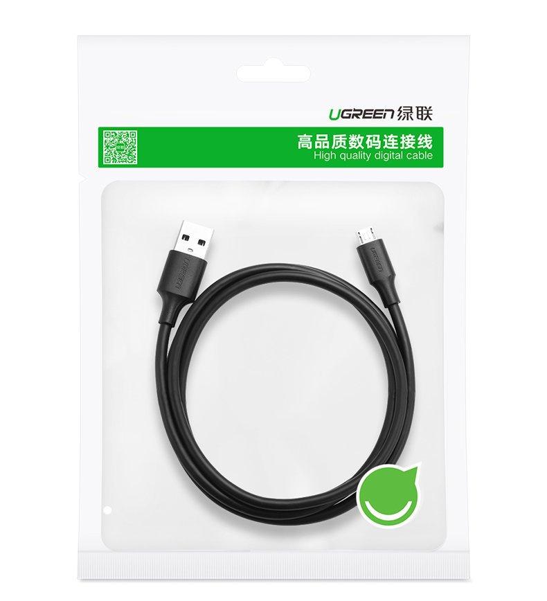 Ugreen Premium 1.5m Micro USB to USB-A Fast Charging Cable - Black