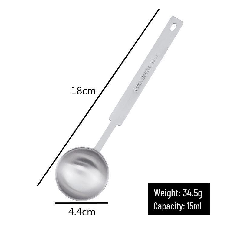 Stainless Steel Measuring Spoon Set with Precise Scale for Baking and Coffee
