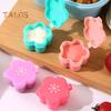 4Pcs Mini Sauce Box Flower Shape Soy Sauce Ketchup Honey Salad Dressing Container Camping Picnic Bento Box Accessories