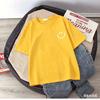 Summer Smiling Face Print Children's T-shirt Short-sleeved Pure Cotton Loose Basic Versatile Base Cool Simple Kid Girl Tees Tops