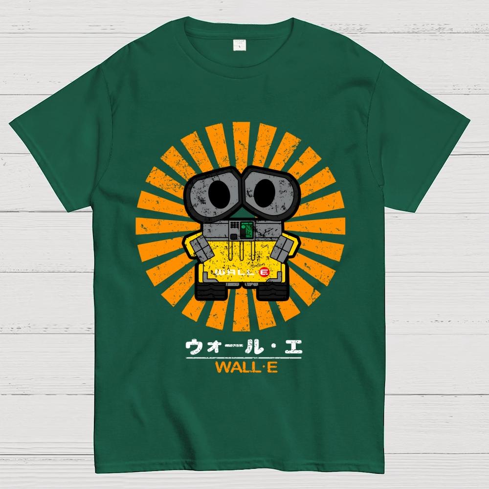 Wall E Retro Baumwolle Sommer Lässig Cool Locker T-Shirt