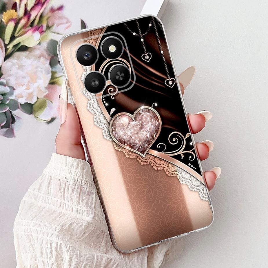 For Honor 400 Smart 5G Case LGN-NX1 Cute Cat Painted Cover Soft Silicone Case For Honor X7d 4G HonorX7d 5G Honor400 Smart Bumper