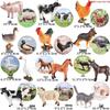 Cross-Border Animal Toy Set: Sheep, Cow, Horse, Donkey, Goat, Poultry Plastic Models