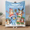 1Pc Christmas Animal Friends Blanket Soft And Comfortable Casual Warm Camping Travel Christmas Halloween Gift M92168