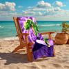 1Pc Dinosaur Volcano Storm Beach Towel, Quick Dry, Multi-Use for Beach Pool Gym Yoga Home Travel, Christmas, Halloween, Xmas Gift M92824