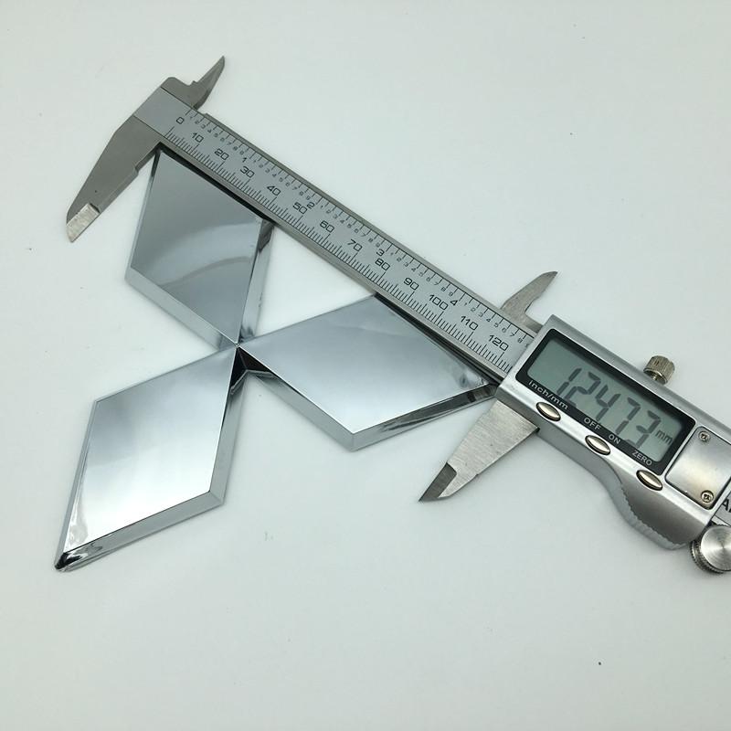 1 Stück ABS für Mitsubishi Lancer ASX Colt Pajero V7 Outlander Eclipse Delica EVO Auto Frontgrill Emblem Aufkleber Abdeckung Hinteres Emblem