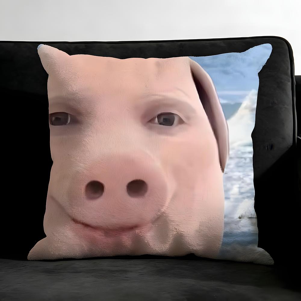 John Pork Dzwoni Poszewka na Poduszkę Ultra Miękka Przyjazna dla Skóry Chmurowy Komfort & Ukryty Zamek Błyskawiczny