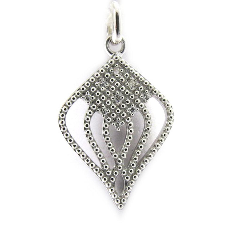 Les Trésors De Lily [L6694] - Silver Pendant 'Sissi' Silver White (rhodium-plated) - 20x15 Mm