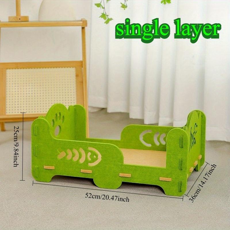 

1/2 Double Cat Scratch Bed - 2-in-1 Design (Bed and Claw Board) | Wear-resistant, debris-free, spacious and comfortable