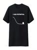 I Had Potential Funny Physics Science T Shirt Vintage Washed Unisex Comfortable Breathable Stylish Casual Slightly Versatile
