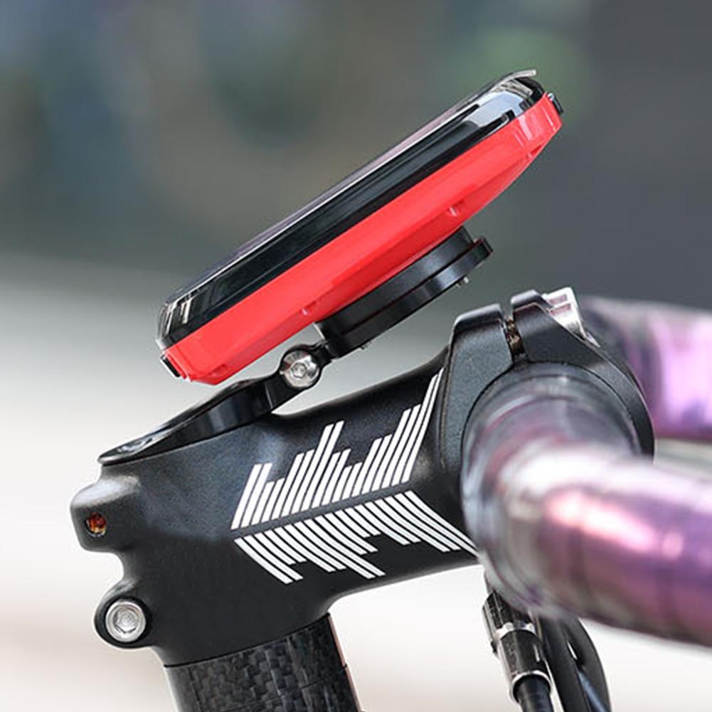 Computer Stem Mount Holder Aluminum Alloy MTB Road Bike Stopwatch Extension Bracket Adjustable Angle for Garmin Bryton Cateye
