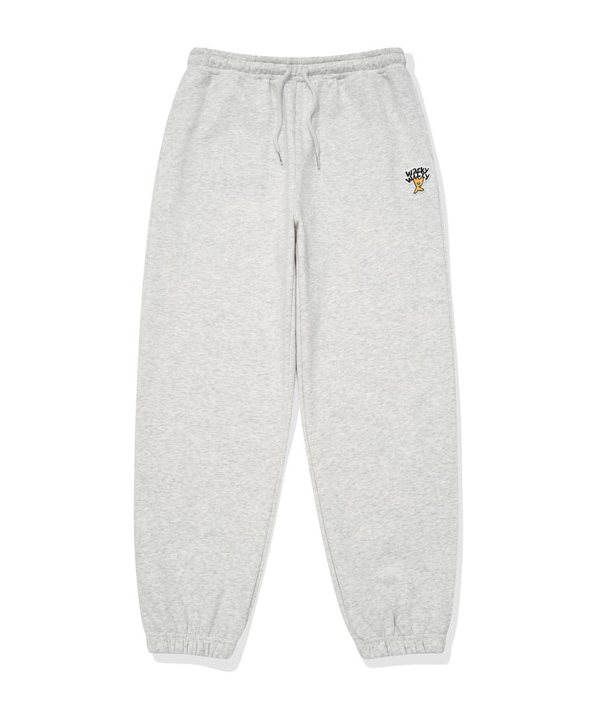 WACKY WILLY Basic Sweat Jogger Pants Light Gray