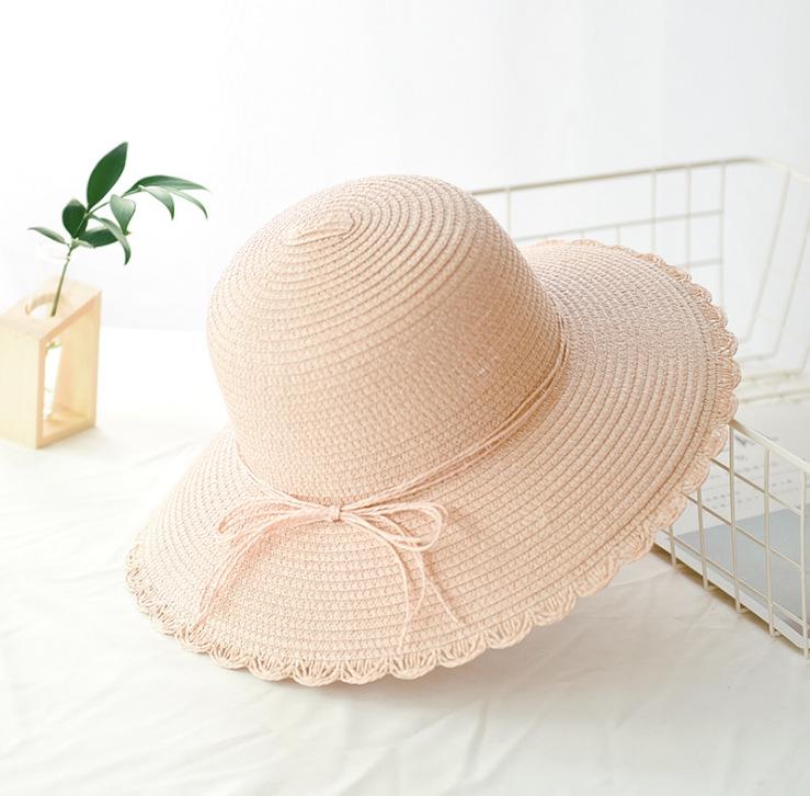 Leisure Women Breathable Fisherman Hat Beach Straw Hat