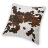 Faux Fur Modern Cowhide Texture Pillowcover Decoration Animal Hide Pattern Skin Leather Cushion Cover Throw Pillow Printing