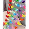 Colorful 3D Paper Butterfly Garland for Party, Wedding, and School Decoration