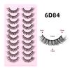 10 Pairs 3D Synthetic Mink Eyelashes Volume Dramatic Long False Eyelashes Bulk Pack