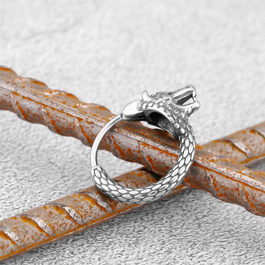 New Design Creative Nordic Stainless Steel Vintage Viking Earrings Fashion Teen Animal Amulet Jewelry Studs Gift