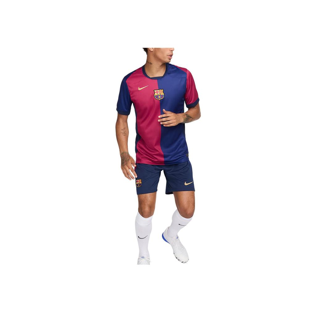 Nike Dri-Fit F.C. Barcelona 2024/25 Stadium Series Home Moisture-Wicking Comfortable Short Sleeve Football Shirt Men Tops FN8797-455