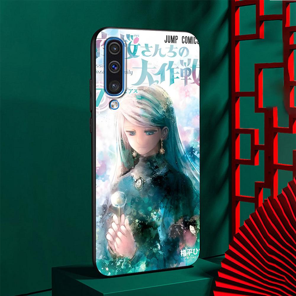 Mission Yozakura Family Case for Samsung Galaxy A03 A04s A20 A30 A20e A70 A70s A50 A40 A30s A50s A20s A10s TPU Black Phone Cover