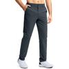 Men Black Slim Fit Straight Leg Business Casual Pants