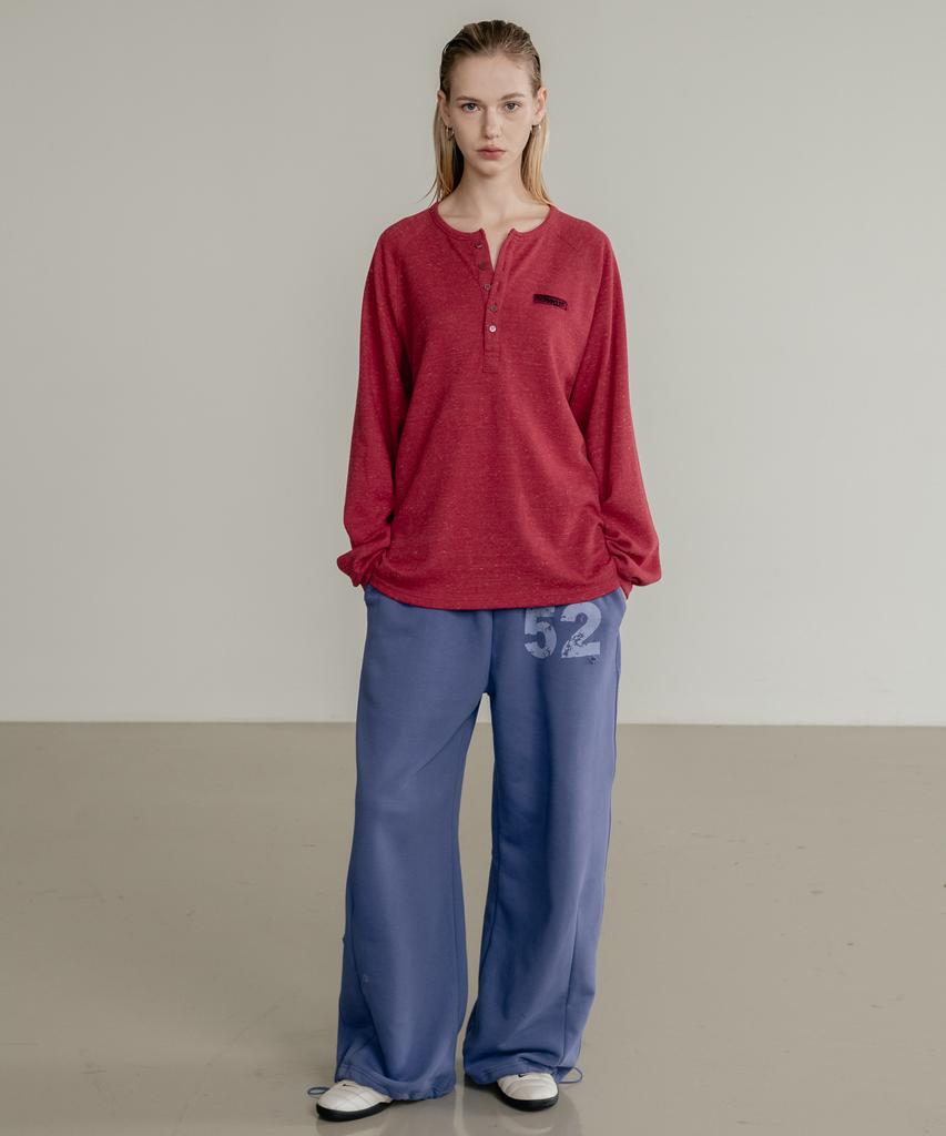 SSIN AND LEE (Uni) Rusty Cotton Sweatpants Blue
