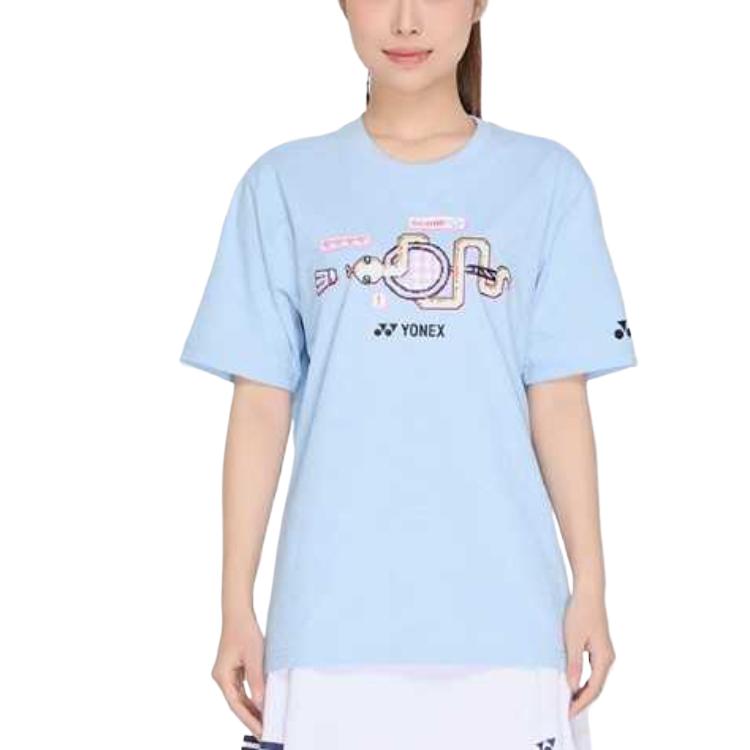 YONEX T-Shirts Unisex Crew Neck Moderate Straight Fit YOBC4137CR