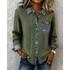 HNXC Moda Donna Casual Autunno Inverno Manica Lunga Collo Polo Camicie & Bluse Classico Raffinato