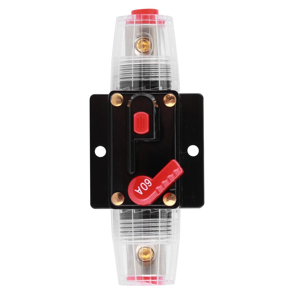 Automatic Reset Fuse Holder Switch Amplifier Car Truck Audio Modification 12V 60A