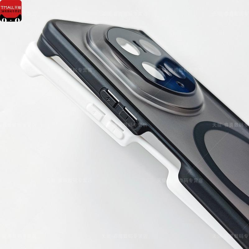 For Honor Magic V6 Case Magnetic Matte Transparent With Camera Protection Cover Equipped With Central Hinge Protection Shell