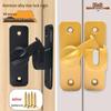 Punch-Free 90° Sliding Door Latch: Barn & Bathroom Lock Bolt Hasp
