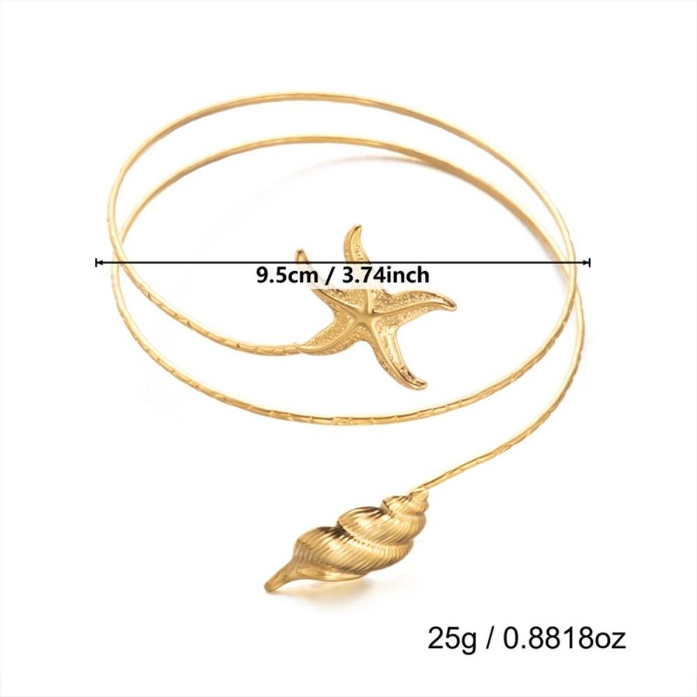 Bohemian Open Arm Bracelet Gold Color Opening Bracelet New Upper Arm Bangles Women
