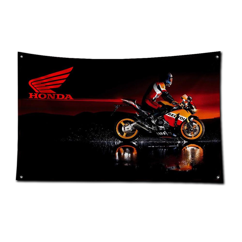 Fahsion H-Hondas Large Size Flags Printing Patterns Family Gatherings Outdoor Atmosphere Flags Camping Party Decorations Banners akx256