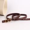 Styling Accessories Casual Geometric Belt PU Leather Thin Waistband High Quality Waist Seal