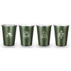 Outdoor 304 Stainless Steel Water Cup Milk Cup White Wine Cup Ins Coffee Cold Drink Cup Camping Beer Cup 350ml