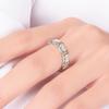 Cross XO Diamond Ring Female Hipster Ring Fashionable High-value Flash Zircon Ring Men and Women