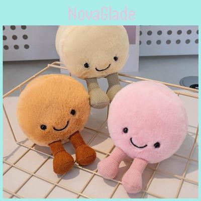 Plush Macaron Scented Fruit Toy With Smiling Expression For Kids Gift