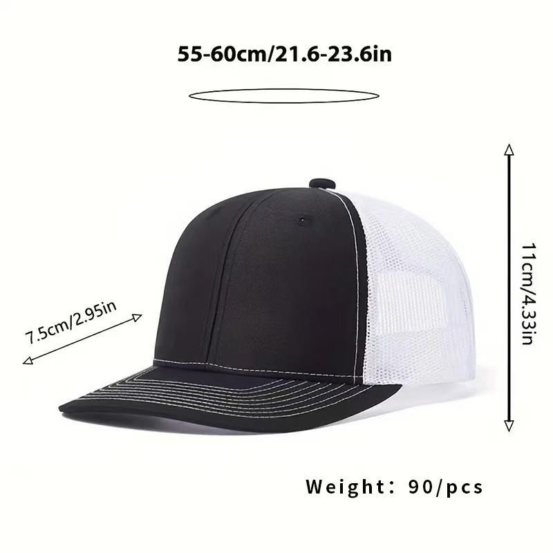 Fresh Latest Brand New 1Pc Unisex Cap Slight Curved Brim Style Trucker Hat Men & Women Casual Outdoor Air Permeable Ventilated Summer Cap