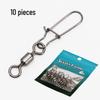 Enhanced High-Speed Figure-8 Swivel Ring with Rust-Proof Finish for Fishing Gear