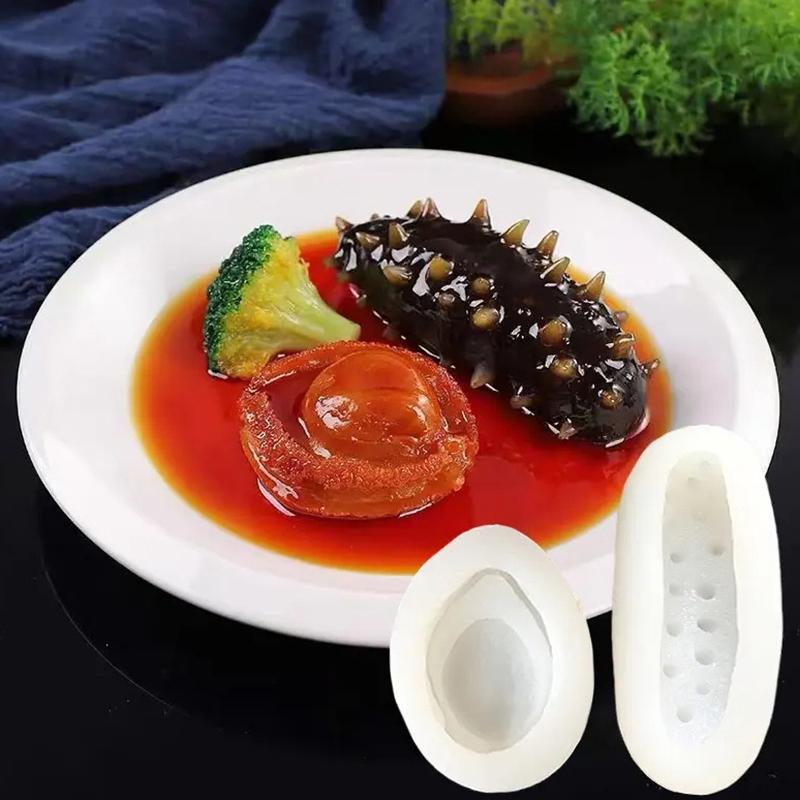 3D Simulate Abalone/Sea Cucumber Fondant Silicone Mold Jelly Chocolate Mould Diy Clay Candle Molds Cake Decorating Tool Bakeware