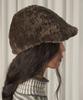 Beleuso Lamb Shearling Brim Cap