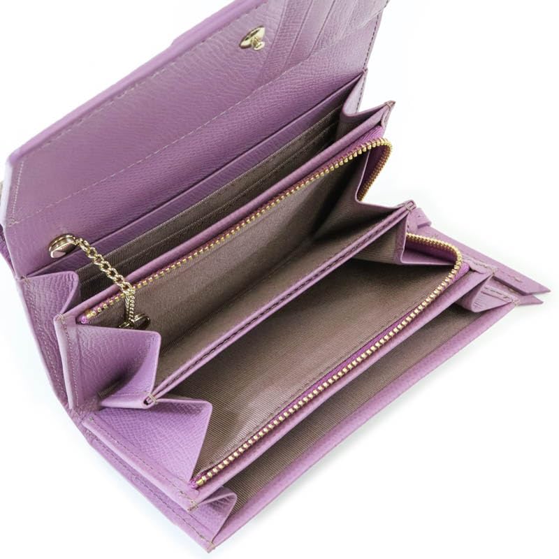 Nina Ricci Grain Nouveau Purse Bifold Lavender 85-8003 Women's Wallet,