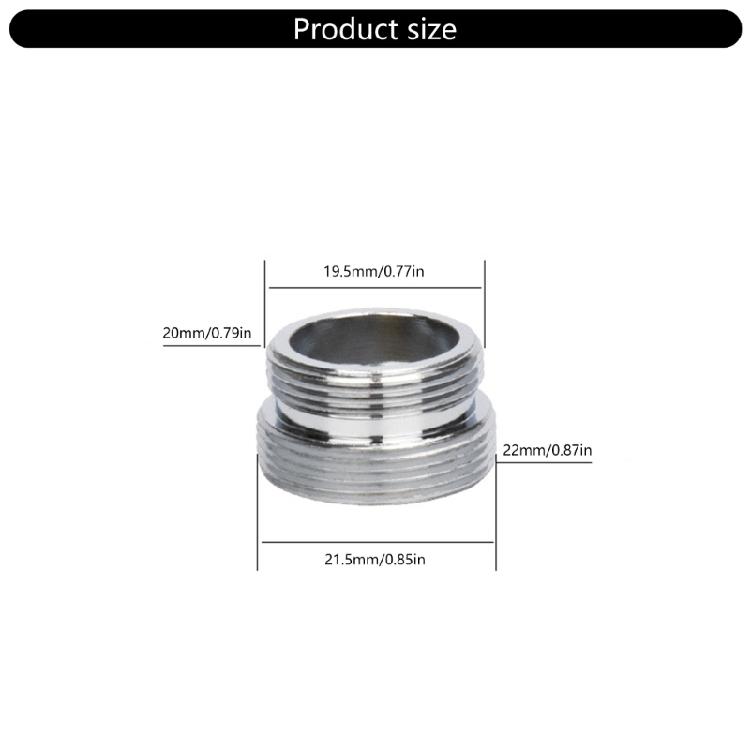 20 Pieces Tap Adapter Set Multipurpose Water Tap Connectors Thread Adapter for Kitchen Faucets and Garden Hose Use