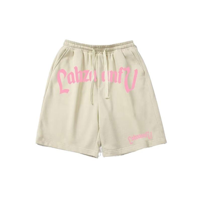 

Summer Sports Shorts Men s Hong Kong Style Versatile Casual Pants Loose Five-point Pants Beach Pants One size