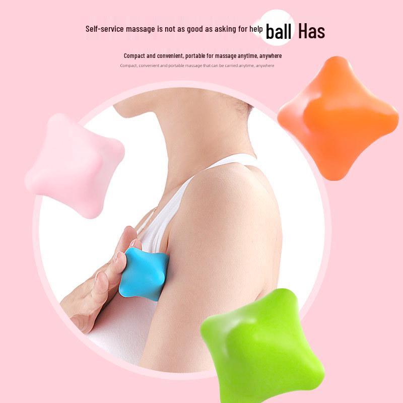 Rotating Silicone Fascia Massage Ball for Muscle Relaxation