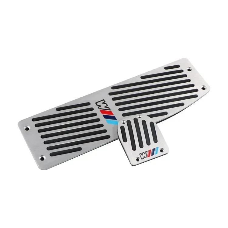 WZMR4 For BMW 1set Aluminum Car Accelerator Pedal Mat for BMW F01 F02 F10 F20 F30 F31 F34 F48 F87 Car Accessories