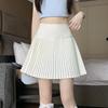 Korean Style High-Waist Pleated A-Line Mini Skirt
