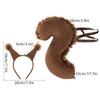 Animal Squirrel Costume Set,Squirrel Ears and Tail Set Animal Fancy Dress Kit for Birthday Party Halloween Cosplay Props