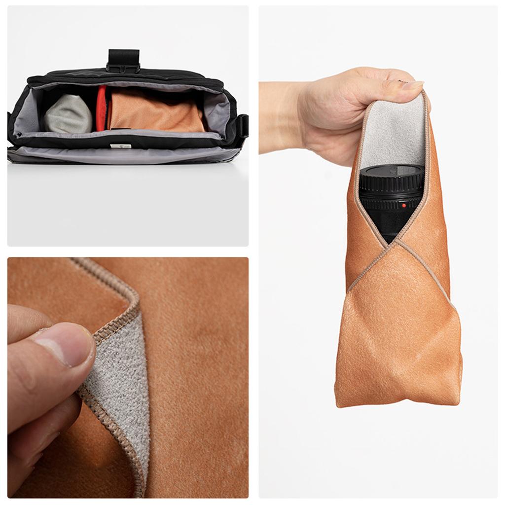 Protective Camera Wrap 30x30cm Adhesive Protective Cloth for DSLR Lens and Mobile Devices Scratch Resistant