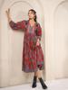 Hand Block Printed Dress Midi Cotton Floral Dress Boho Chic Holiday Summer Indian Cotton Dress Handmade In India Jaipuri Dress with Pockets